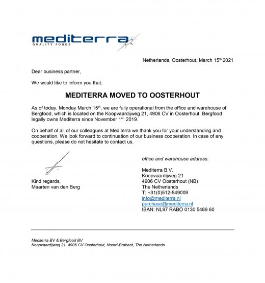 Mediterra moved 2